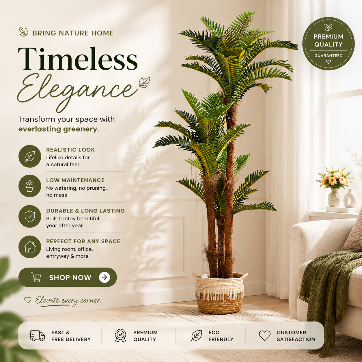 Artificial Palm Tree