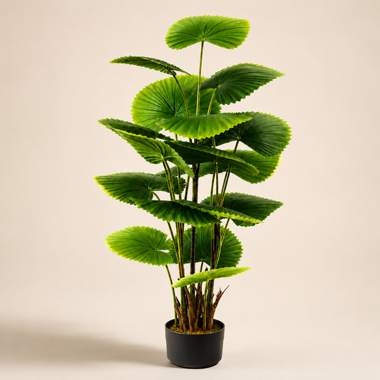 Artificial Fan Palm Plant.