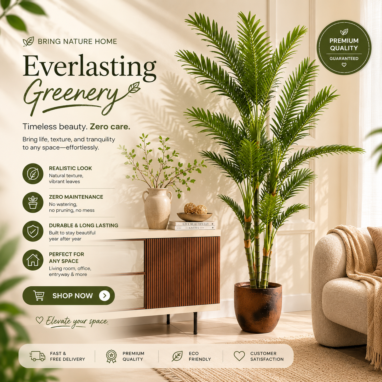 Artificial Areca Palm Tree