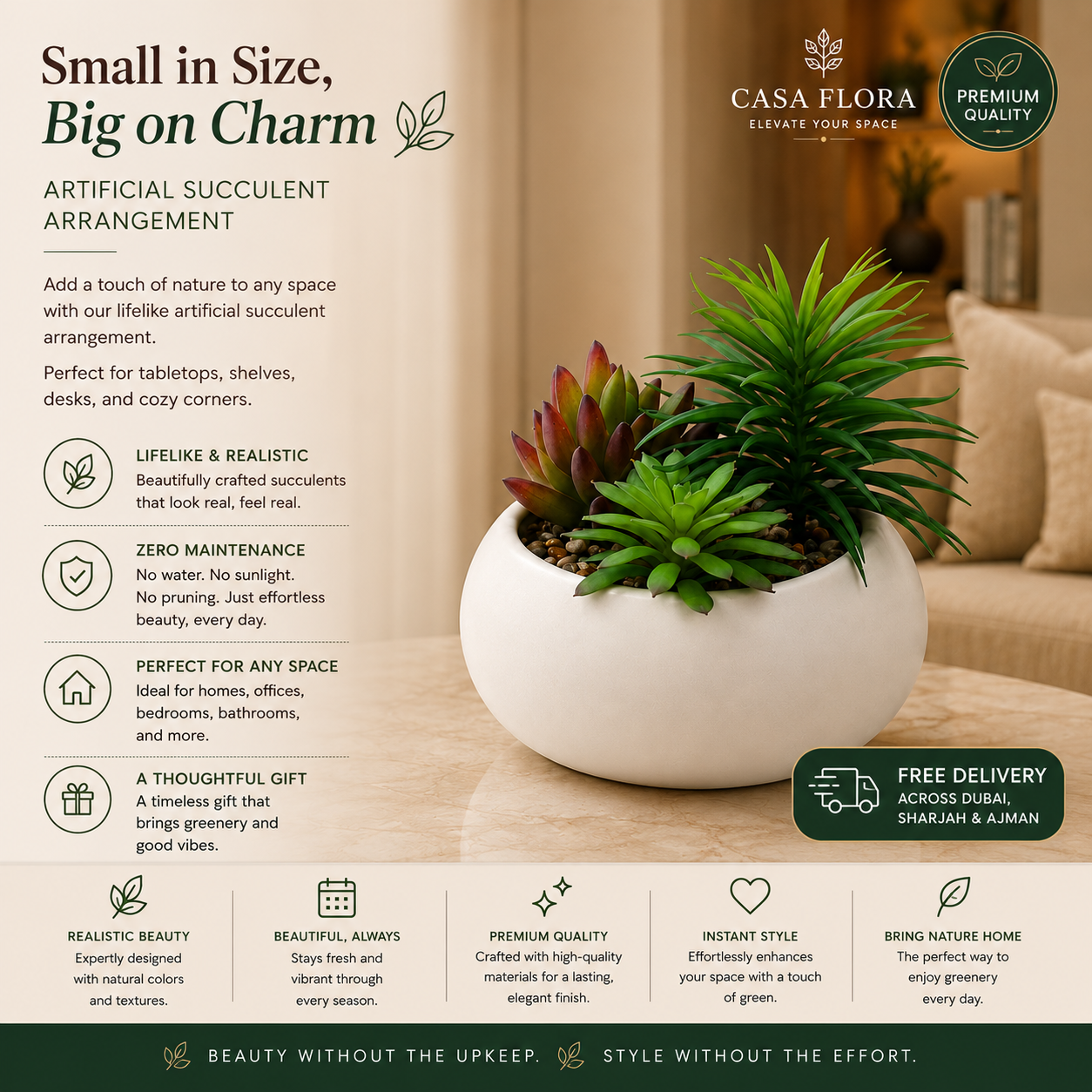 Artificial Agaves & Succulent Mix