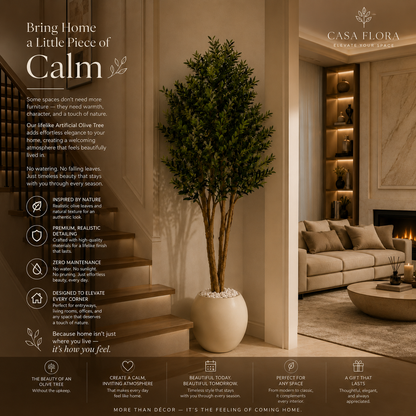 Artificial Olive Tree with real wooden trunk