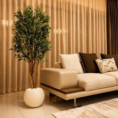 Artificial Olive Tree with real wooden trunk