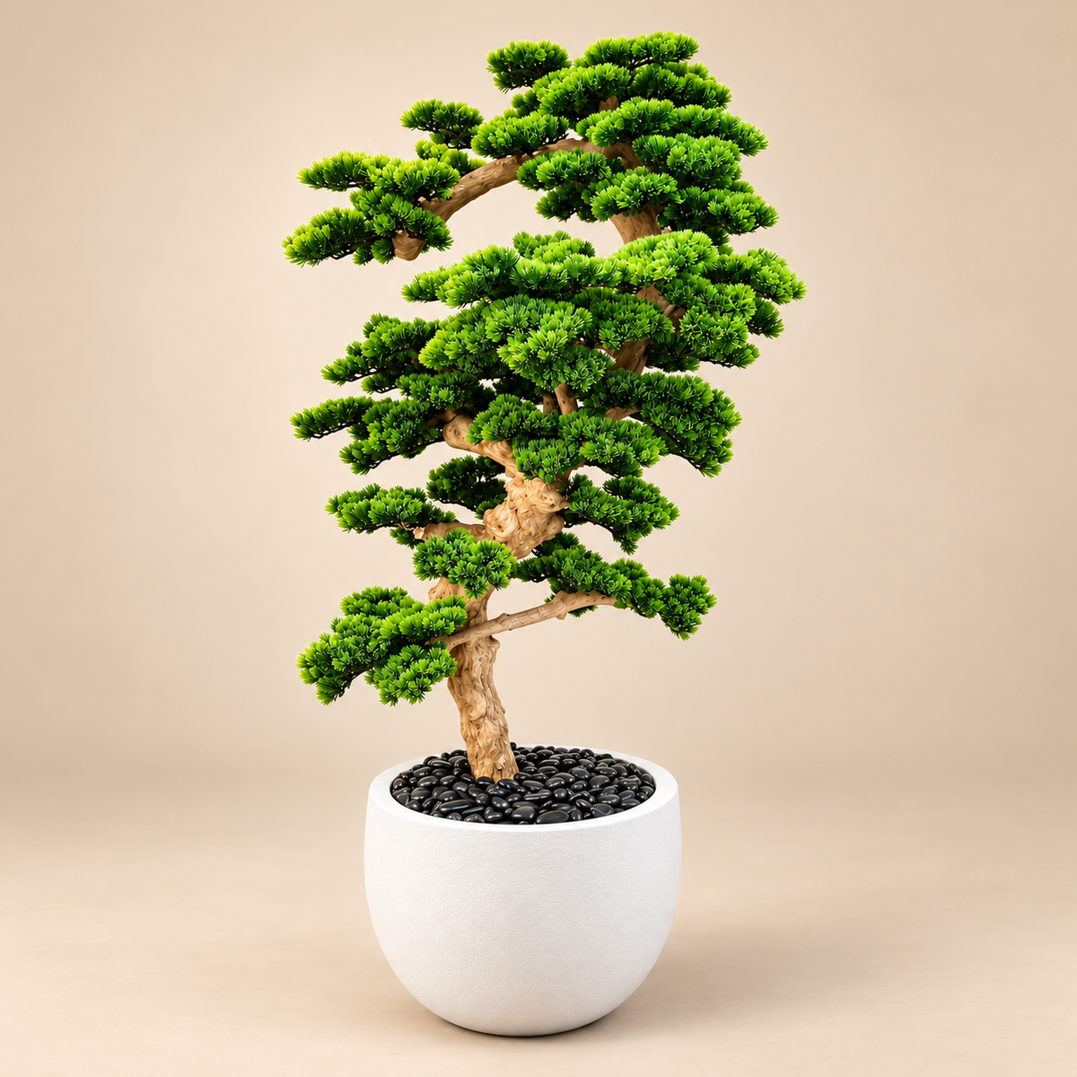 250cm Artificial Bonsai Tree with Pot & Pebbles 🌳