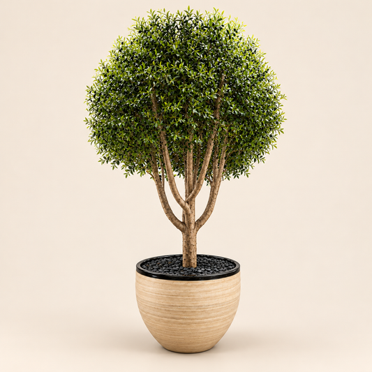 8ft Premium Artificial Olive Tree with Real Wooden Trunk | Casa Flora